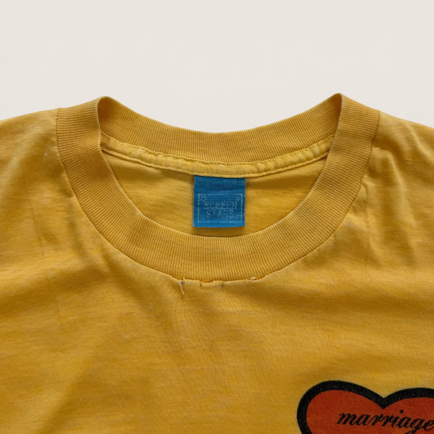 1970s Yellow Marriage Encounter T Shirt