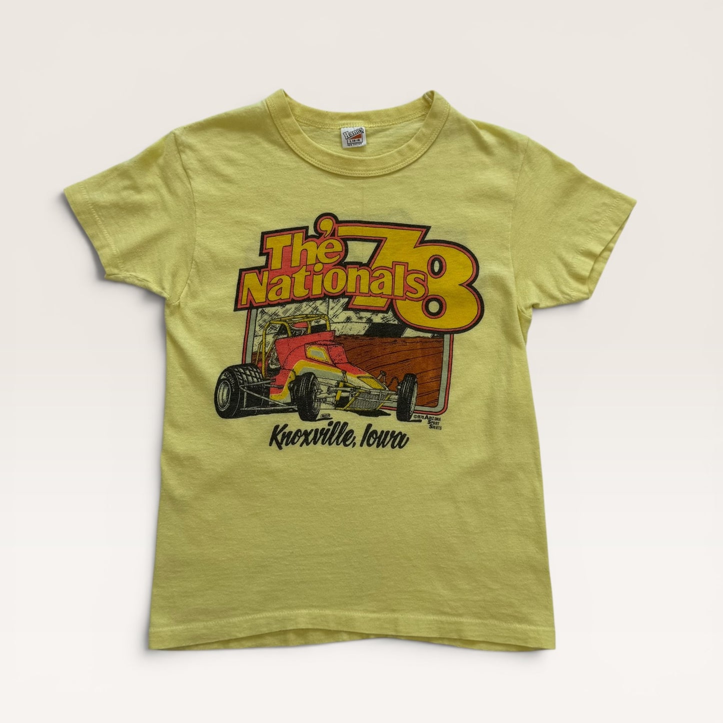 1978 Pastel Yellow The Nationals T Shirt