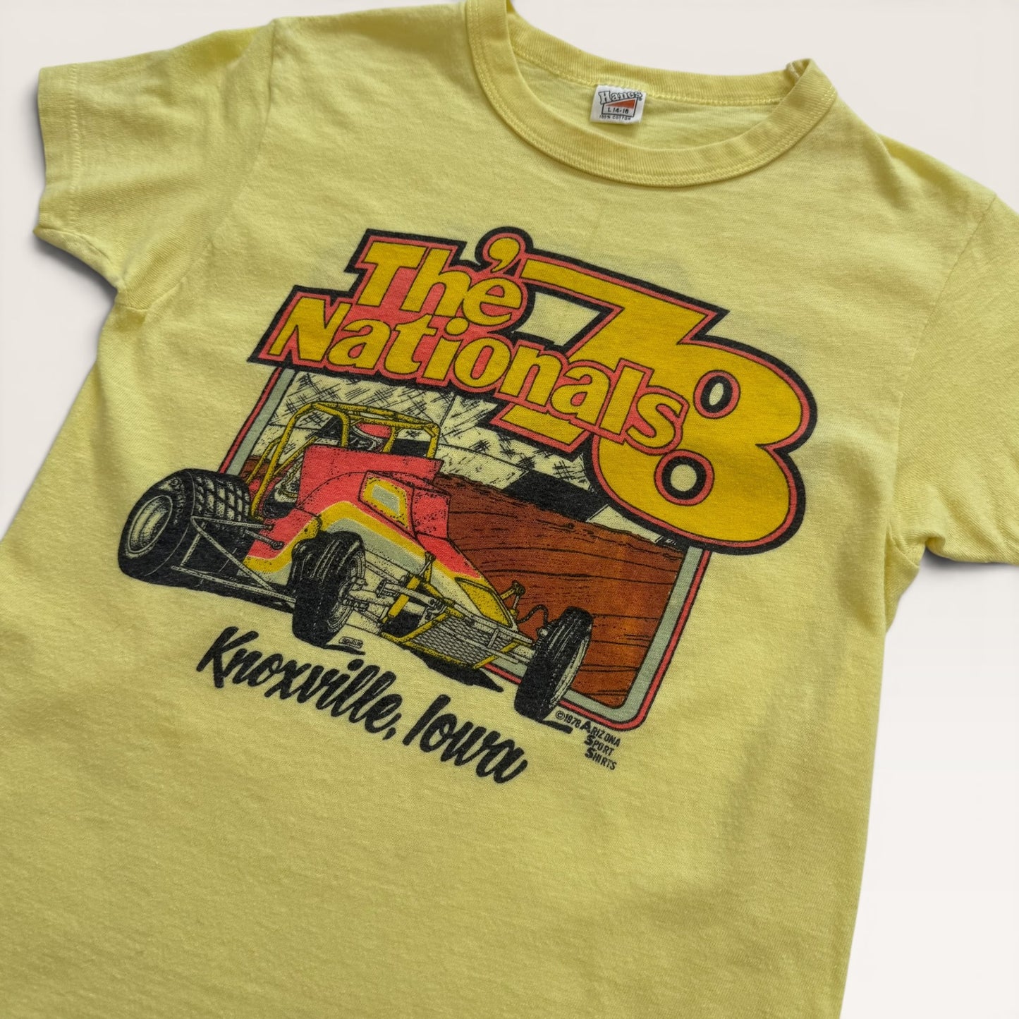 1978 Pastel Yellow The Nationals T Shirt