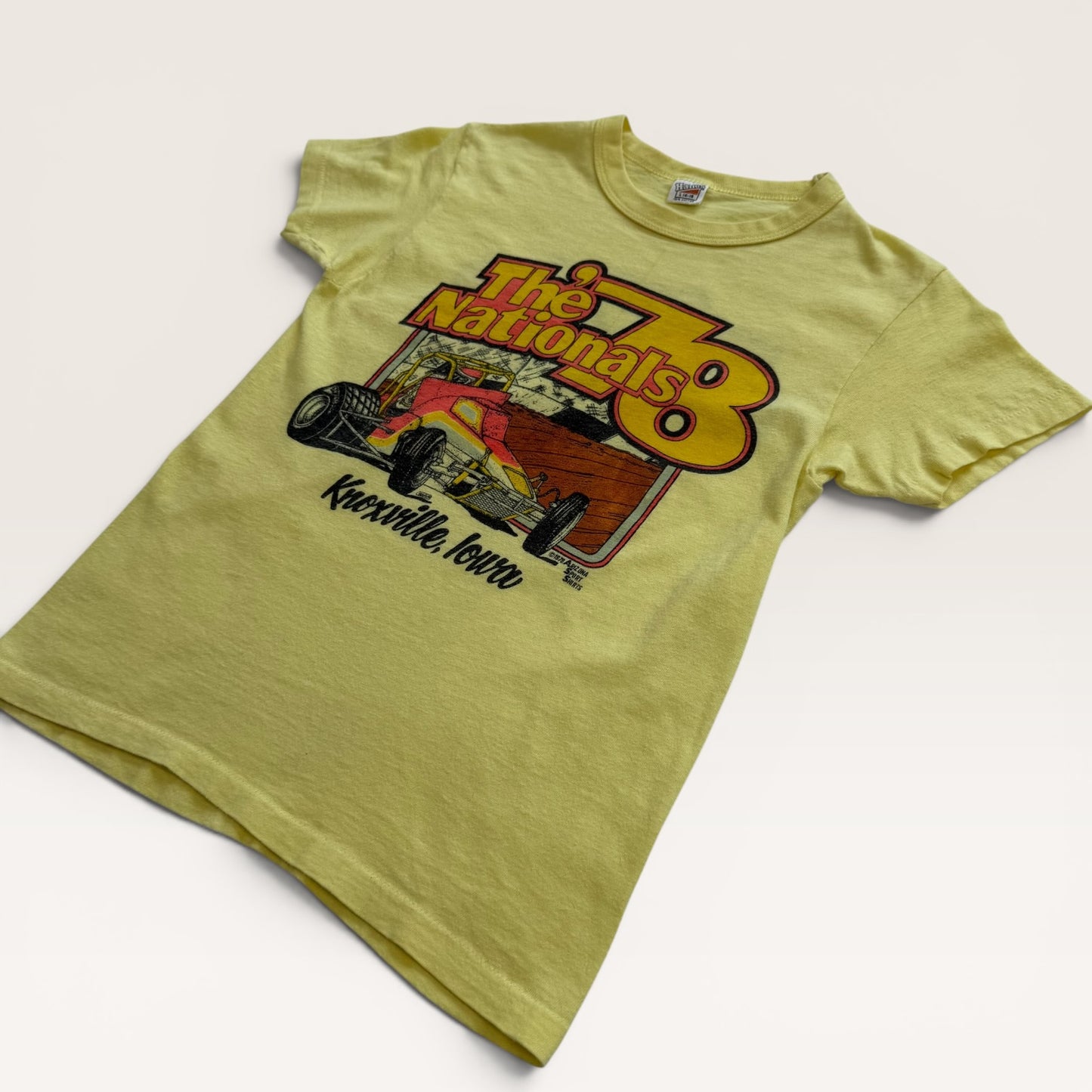 1978 Pastel Yellow The Nationals T Shirt