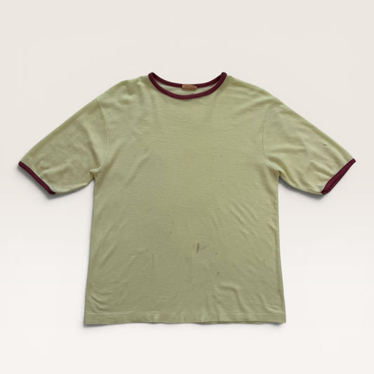 1970s Light Yellow Ringer T Shirt