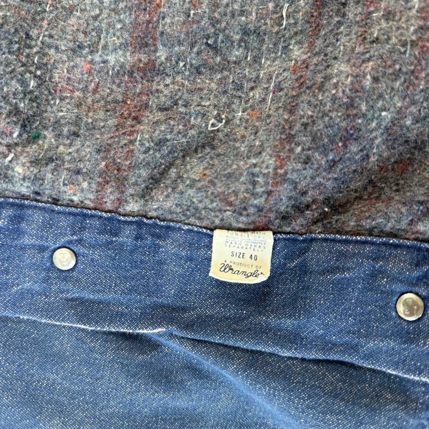 1960s Wrangler Blanket Lined Chore Jacket