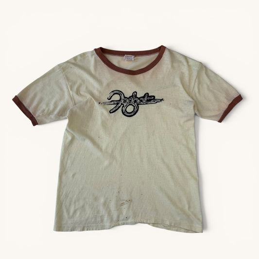 1970s Light Yellow Foghat Band T Shirt