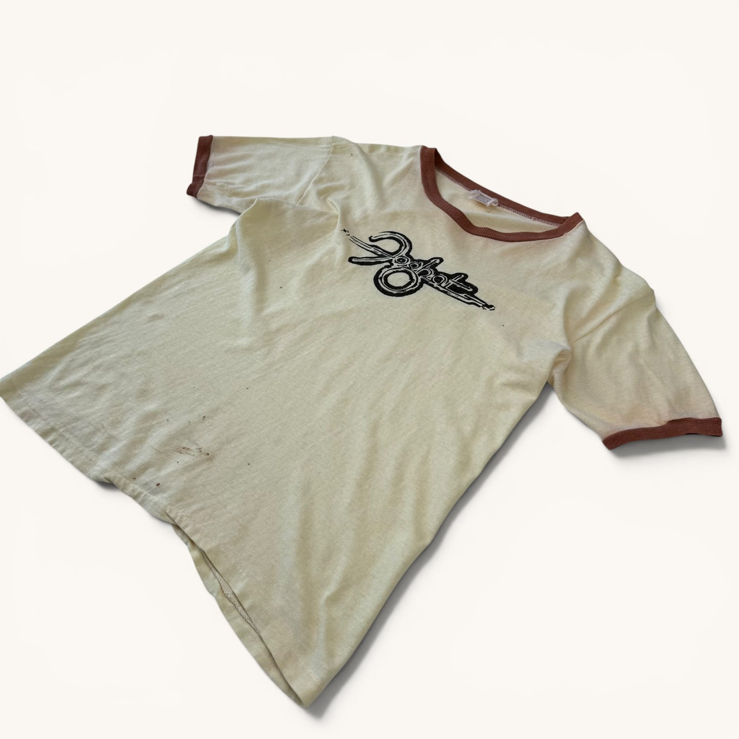 1970s Light Yellow Foghat Band T Shirt