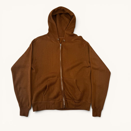 1970s Brown Zip Up Hoodie