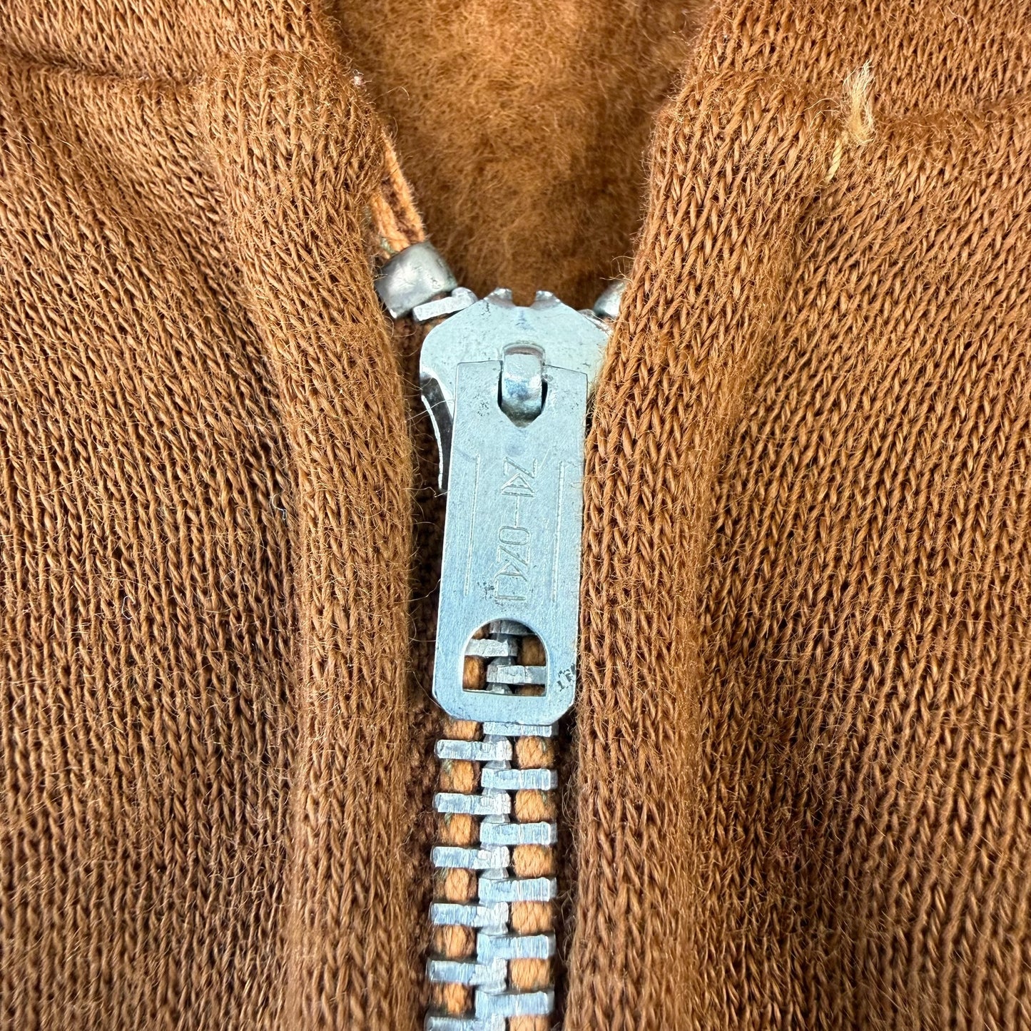 1970s Brown Zip Up Hoodie