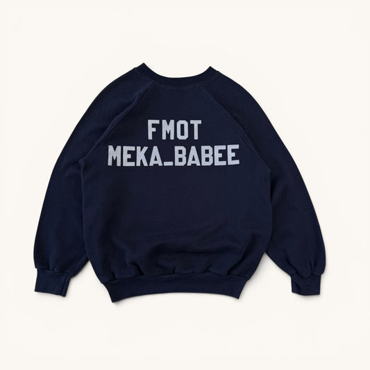 1970s Navy Raglan Sweatshirt
