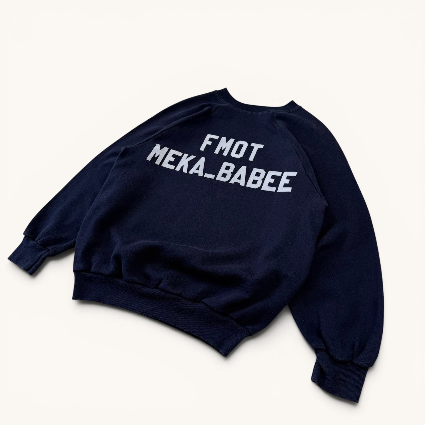1970s Navy Raglan Sweatshirt