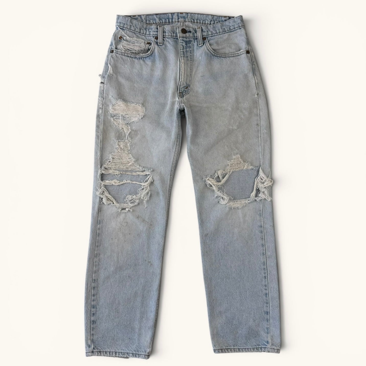 1980s 505 Distressed Denim Jeans