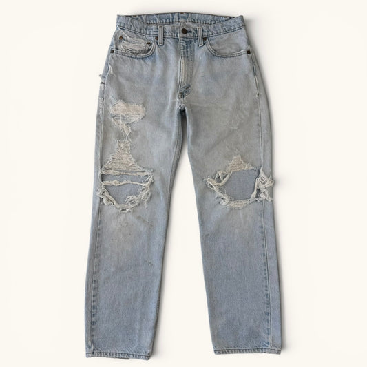 1980s 505 Distressed Denim Jeans