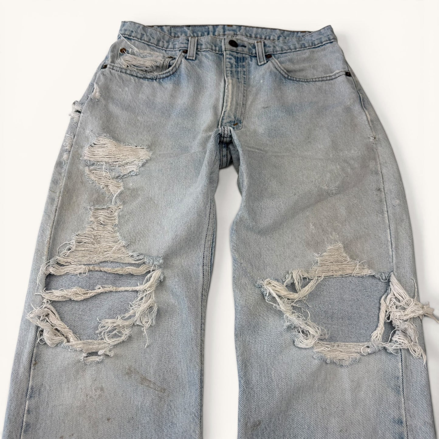 1980s 505 Distressed Denim Jeans