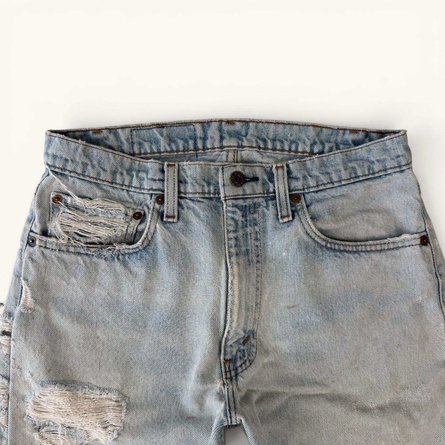 1980s 505 Distressed Denim Jeans