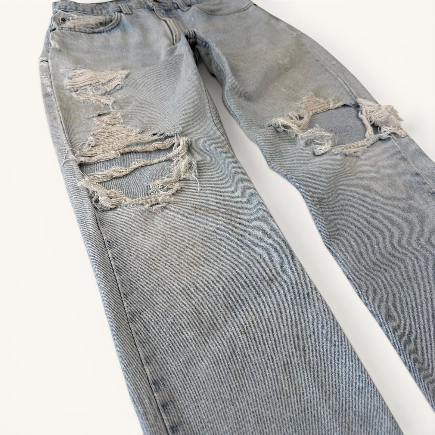 1980s 505 Distressed Denim Jeans