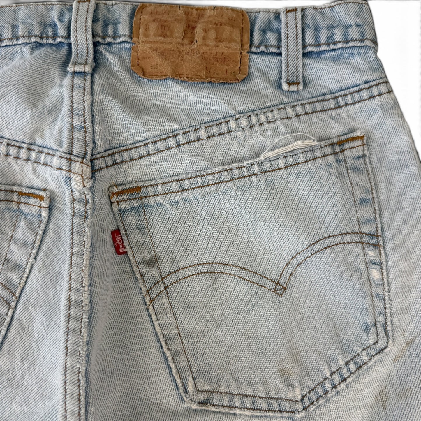 1980s 505 Distressed Denim Jeans