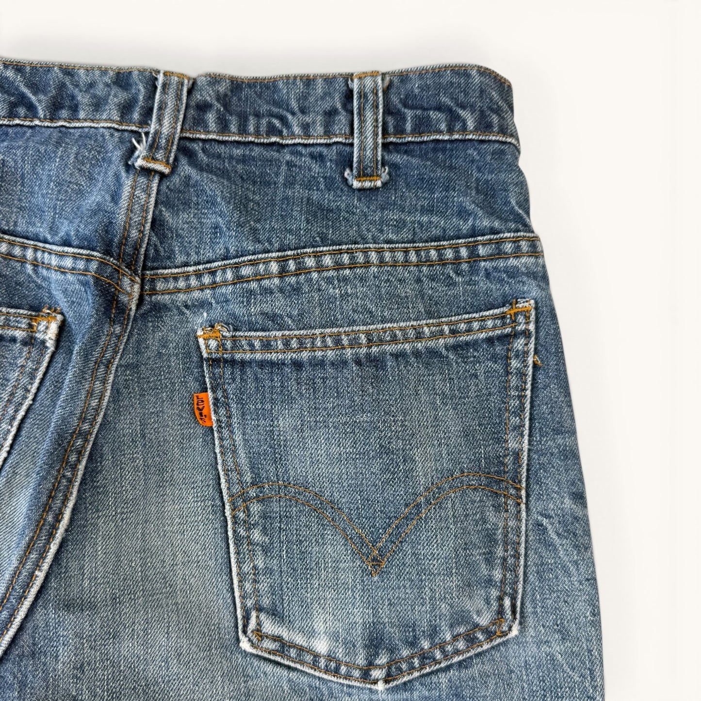 1970s Levis 646 Orange Tab Denim Jeans