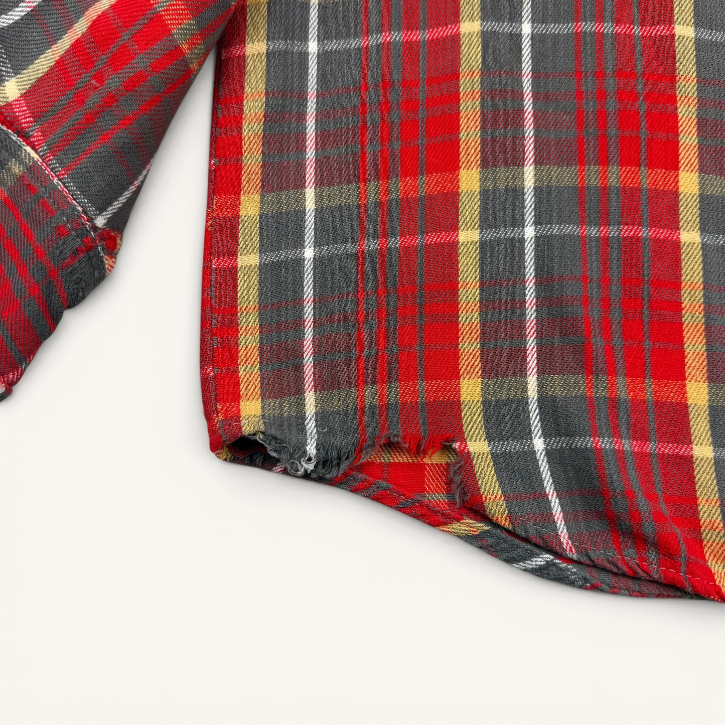 1950s Distressed Hand Mended Big Mac Cotton Flannel - Soft and Slouchy