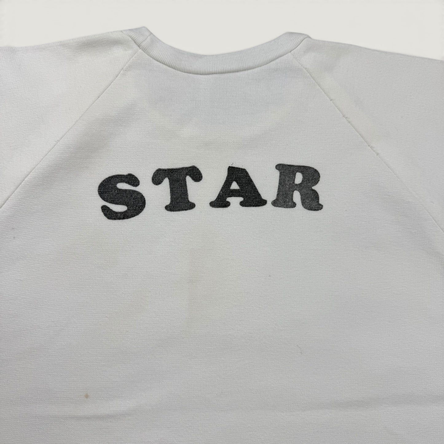 1960s/70s White Sweatshirt Style "Andrea Star" T Shirt