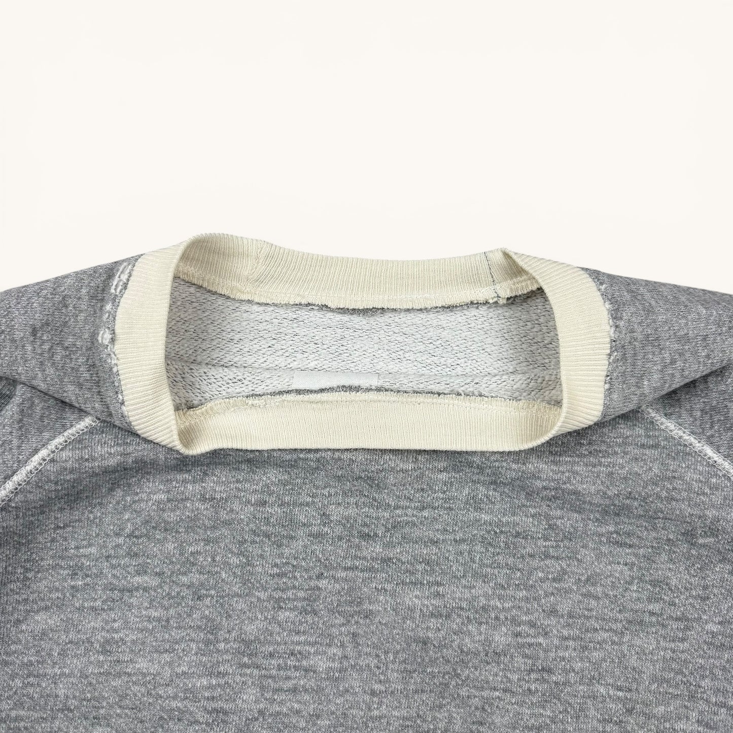 1960s Heather Grey Two Tone Repaired Raglan Sweatshirt
