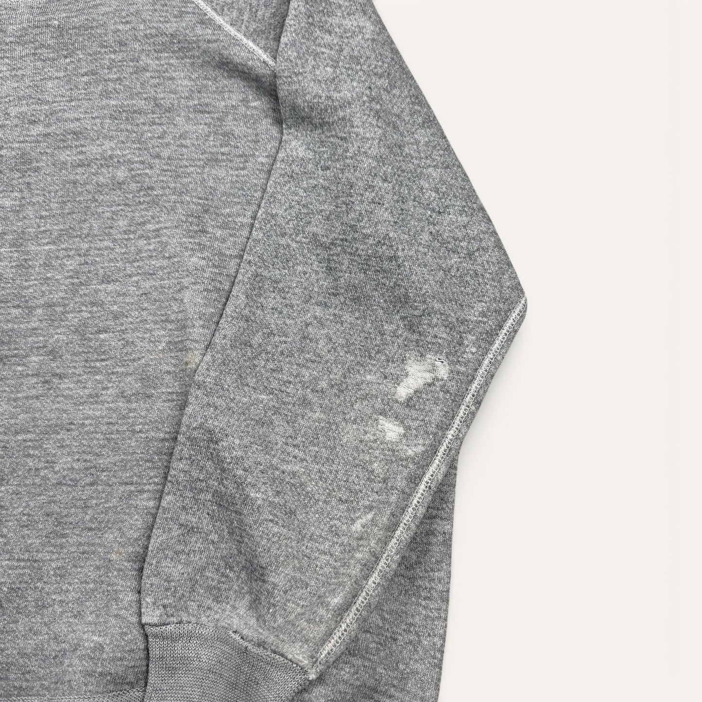 1960s Heather Grey Two Tone Repaired Raglan Sweatshirt