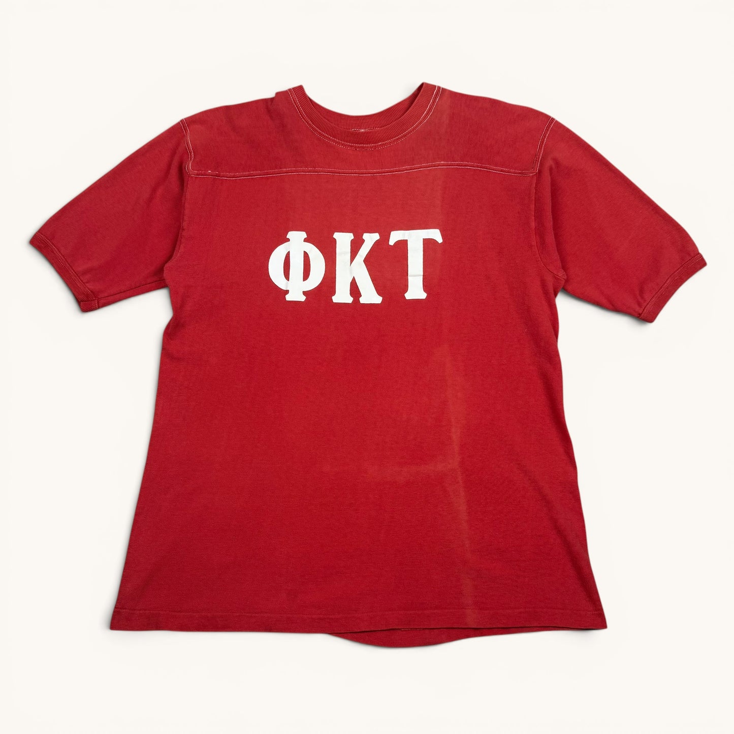 1960s/70s Red Phi Kappa Tau Ringer T Shirt