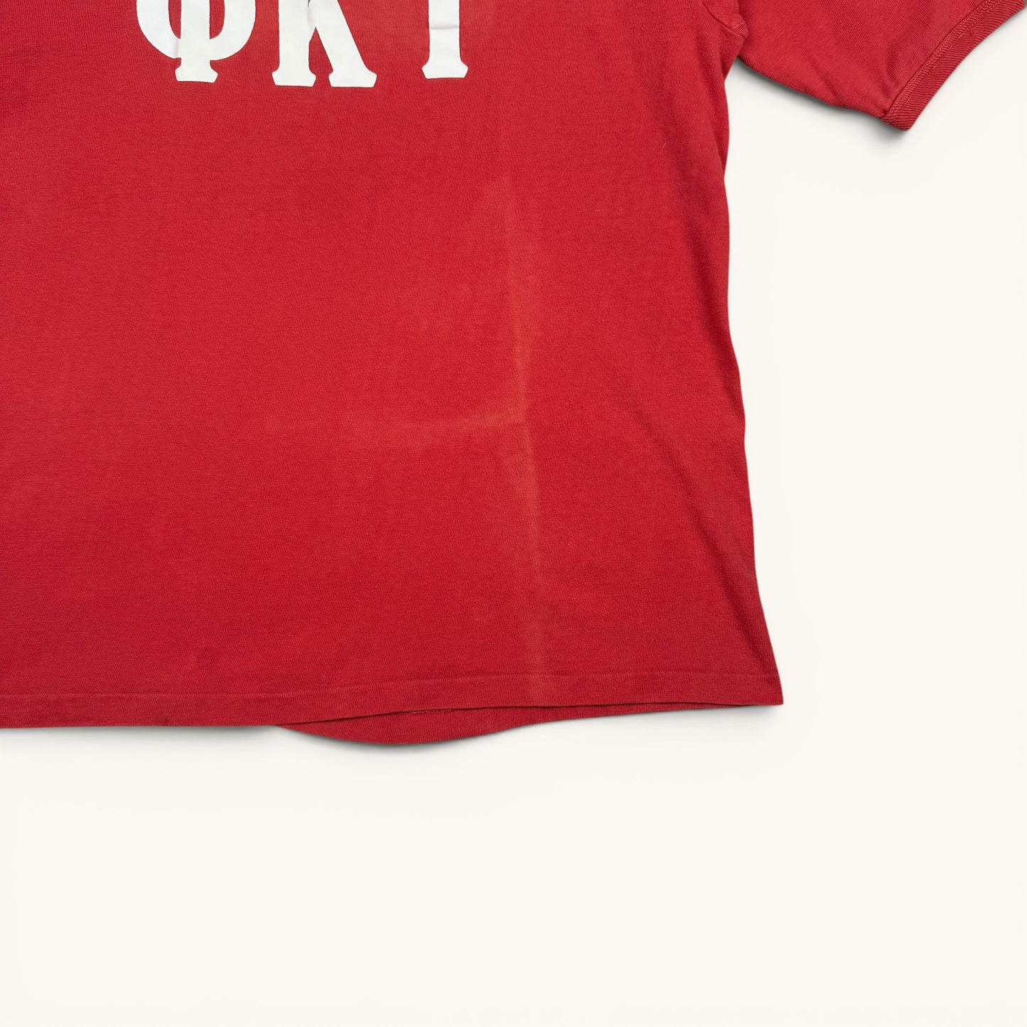 1960s/70s Red Phi Kappa Tau Ringer T Shirt