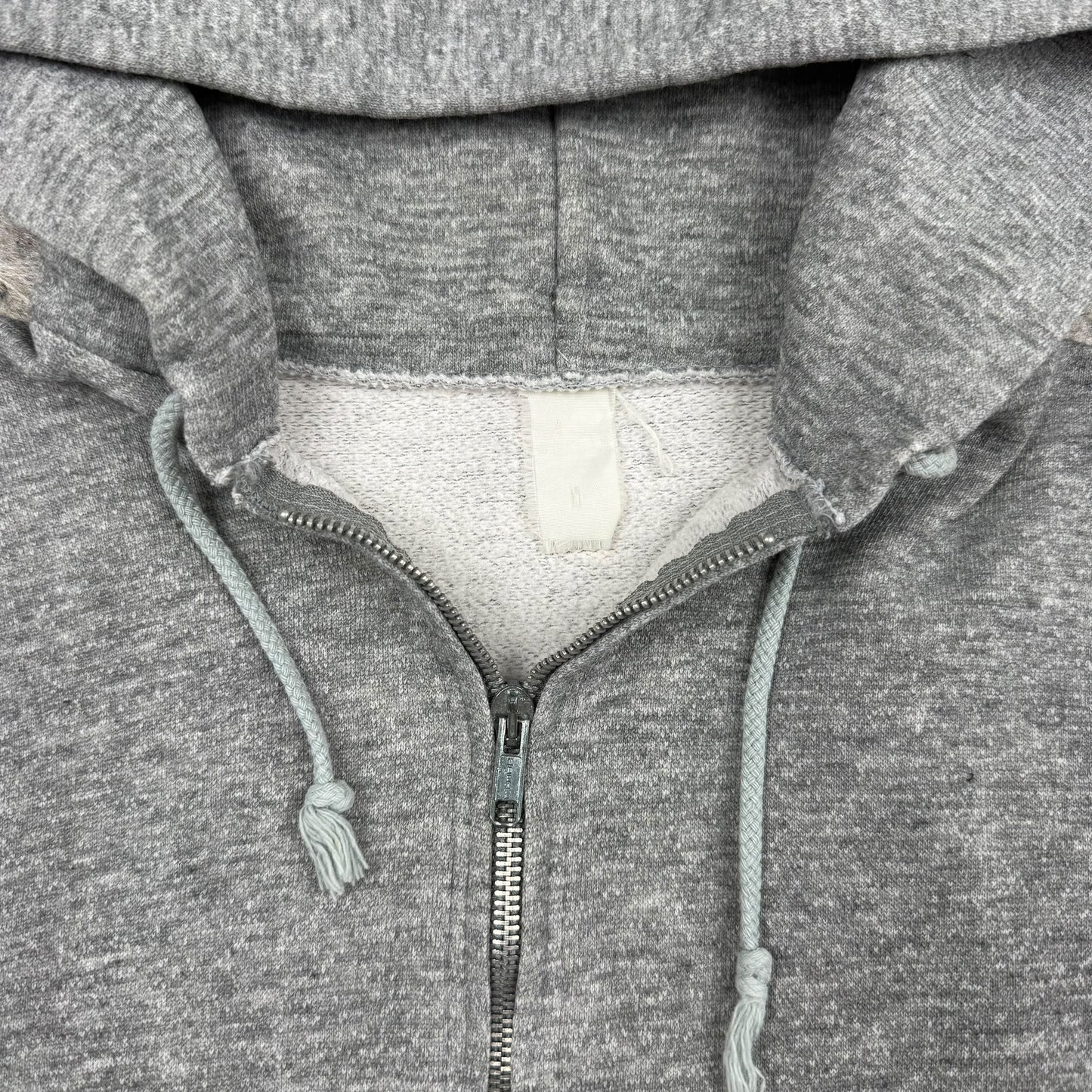 1960s Grey Zip Up Hoodie