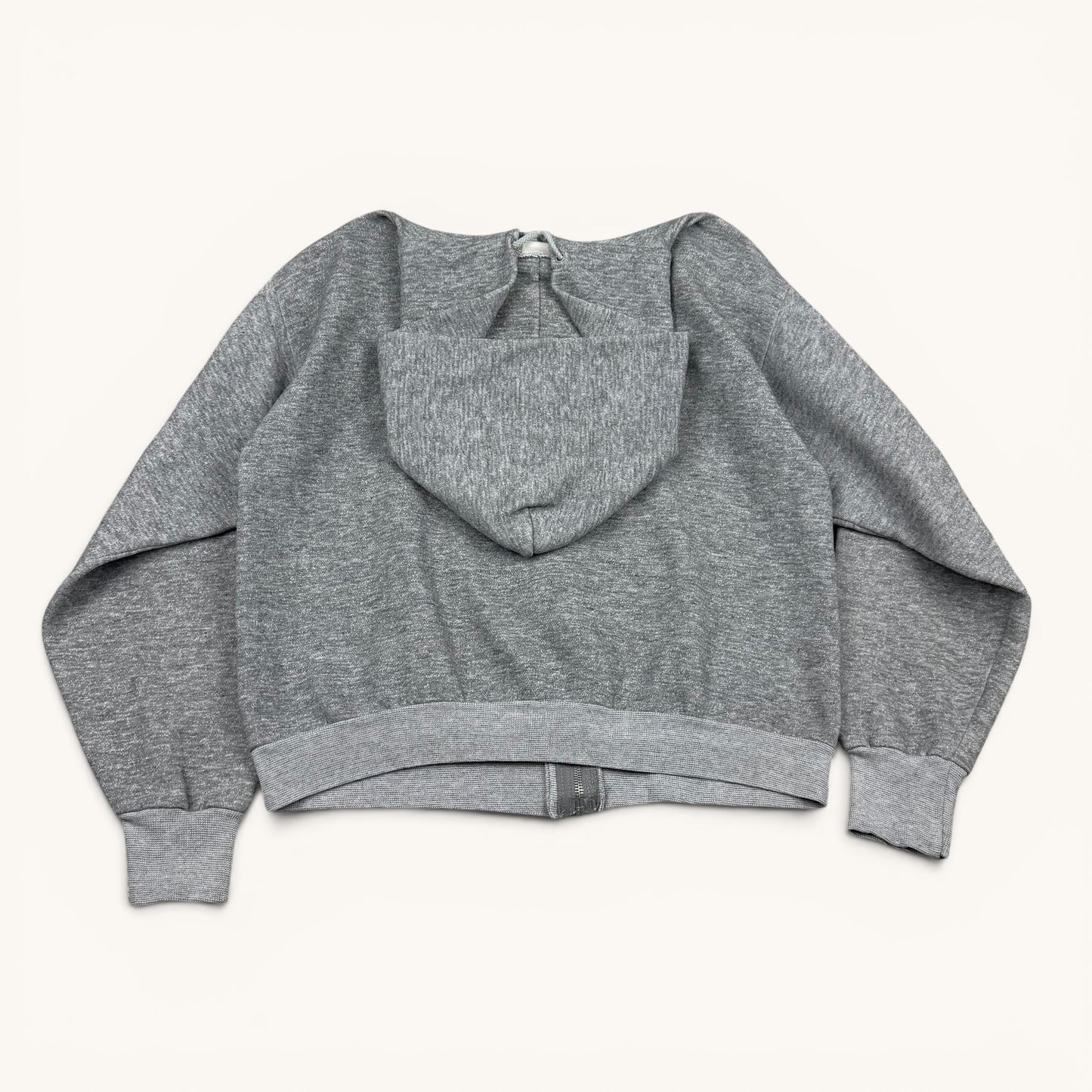 1960s Grey Zip Up Hoodie