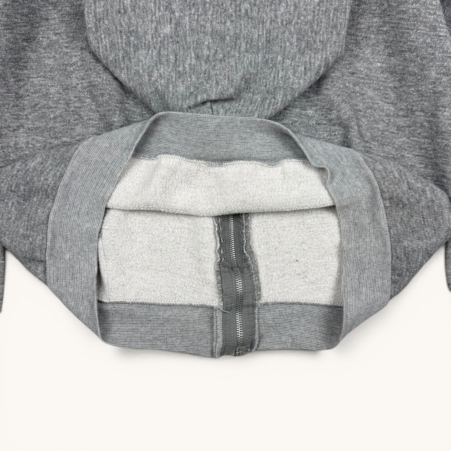 1960s Grey Zip Up Hoodie