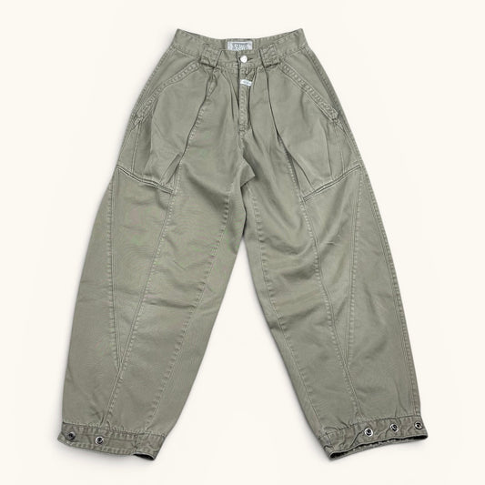 1980s Light Olive  Marithe Francois Girbaud Balloon Pants