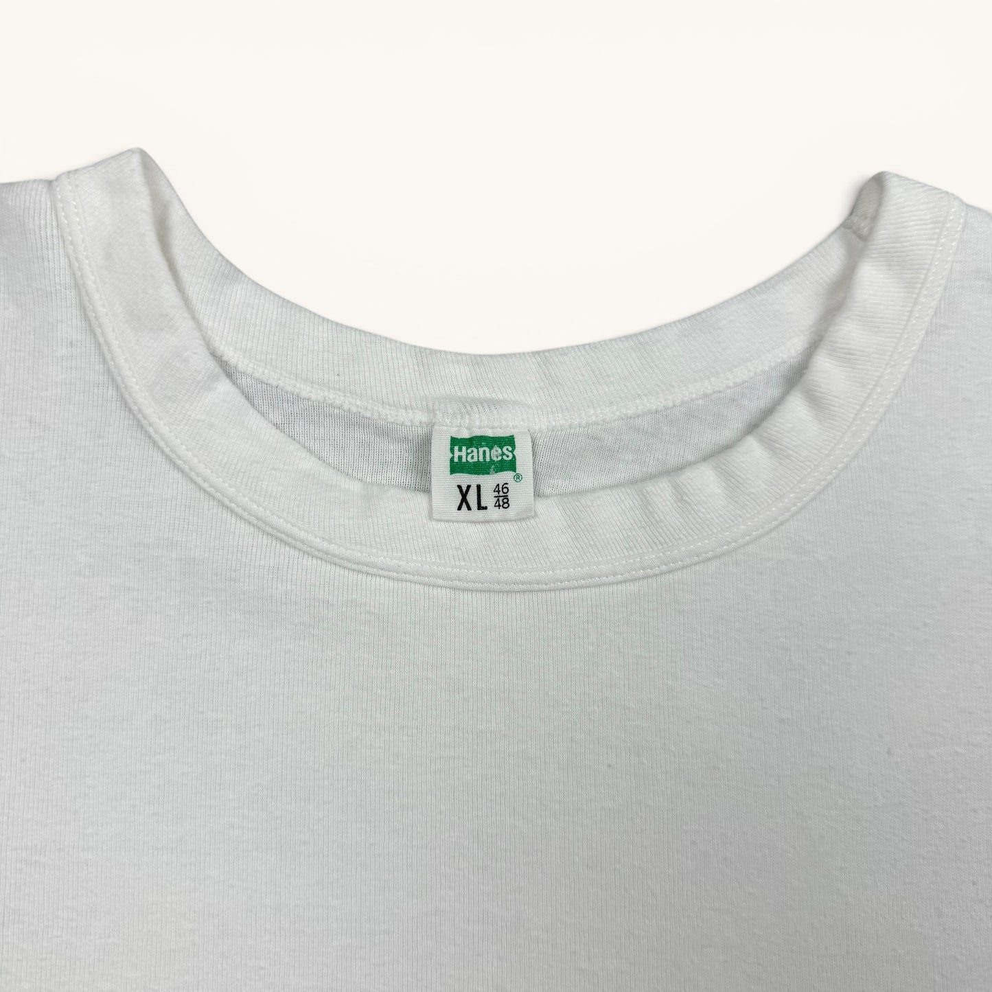 1960s Hanes Blank White Deadstock T Shirt