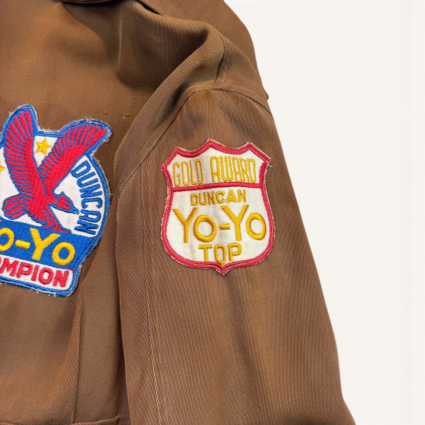 1950s Brown Cotton Twill Duncan Yo-Yo Champion Jacket - Collectible