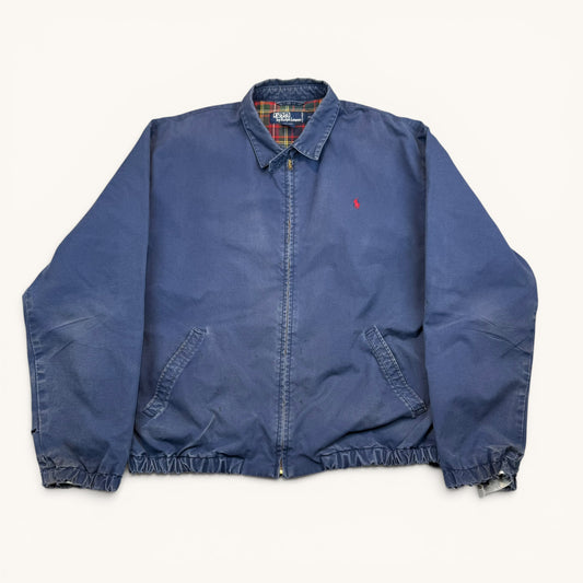 1990s Faded Navy Polo Ralph Lauren Lined Jacket