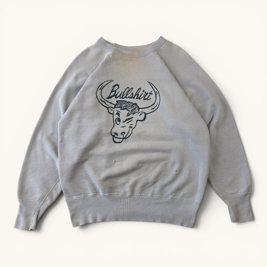 1950s Light Baby Blue Bullshirt Sweatshirt